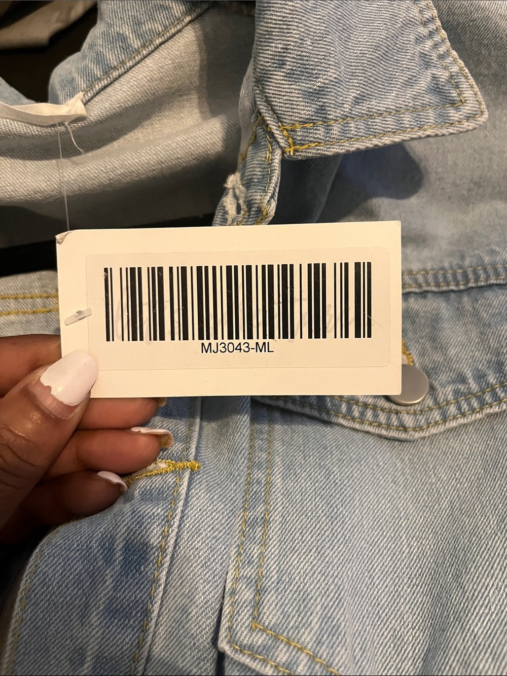 NWT- 12th Tribe - Hendrix Light Blue Denim Women’s Jean Jumpsuit - Picture 3 of 4